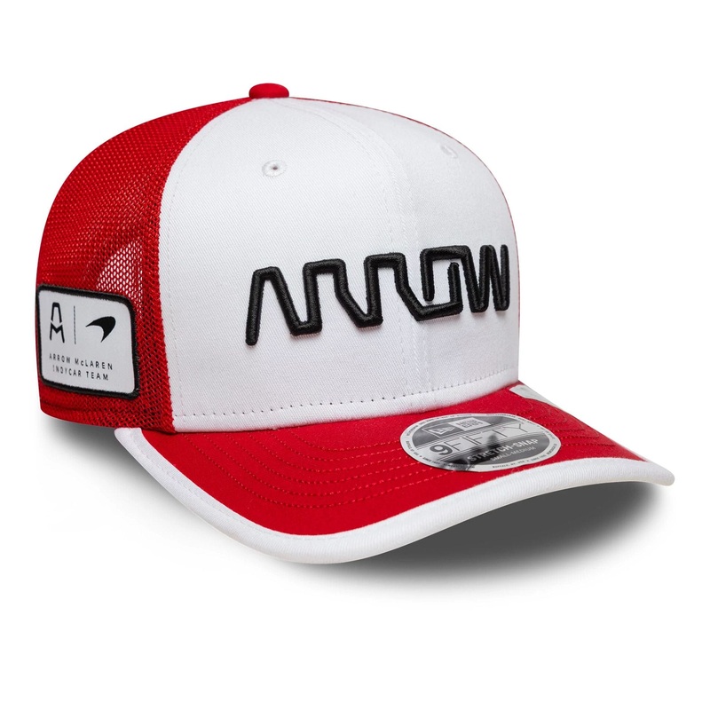 Arrow McLaren Indycar Christian Lundgaard Red 9FIFTY Stretch Snap Adjustable Cap