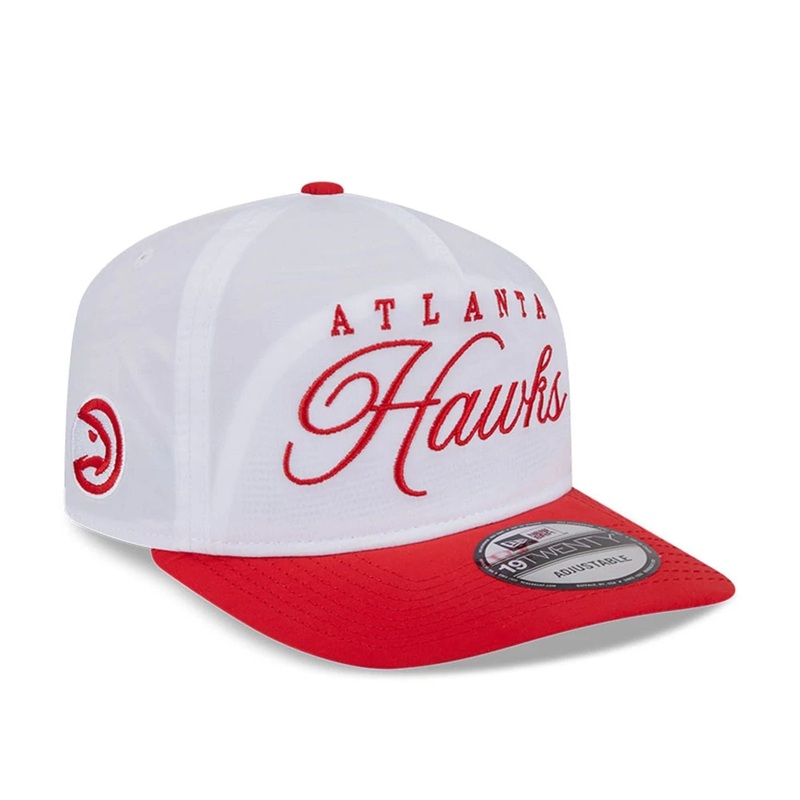 Atlanta Hawks NBA Draft 2025 White 19TWENTY Adjustable Cap