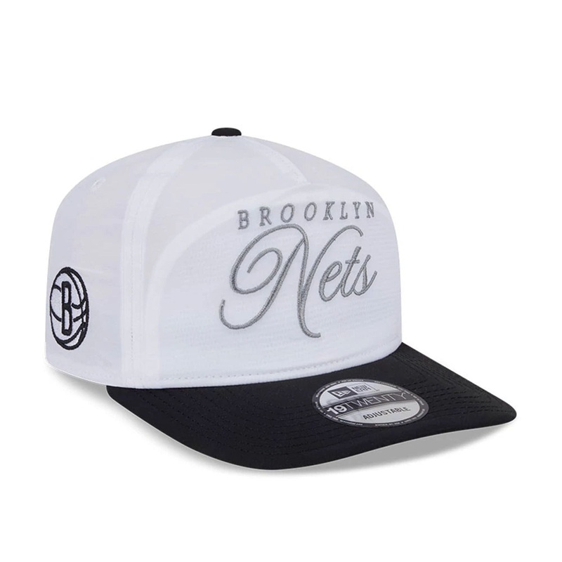 Brooklyn Nets NBA Draft 2025 White 19TWENTY Adjustable Cap