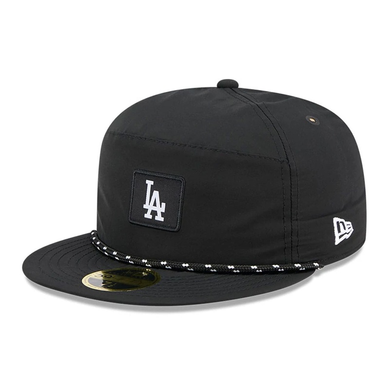 LA Dodgers MLB Black 59FIFTY Split Panel Fitted Cap