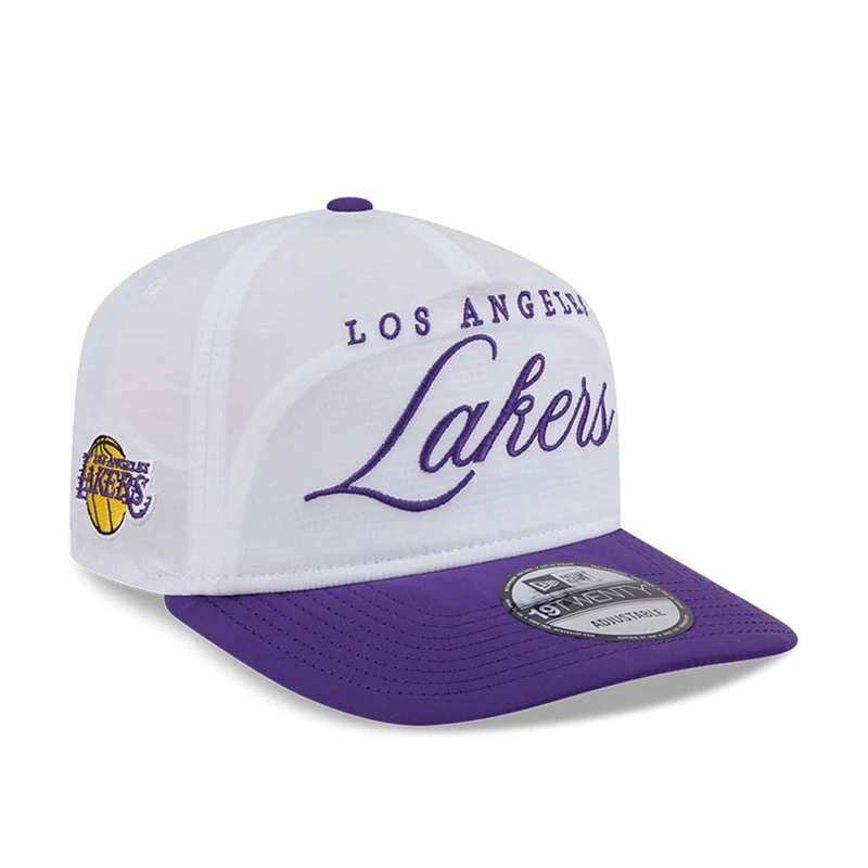 LA Lakers NBA Draft 2025 White 19TWENTY Adjustable Cap