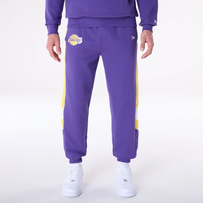 LA Lakers NBA Panel Purple Fleece Joggers