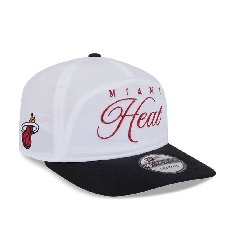 Miami Heat NBA Draft 2025 White 19TWENTY Adjustable Cap
