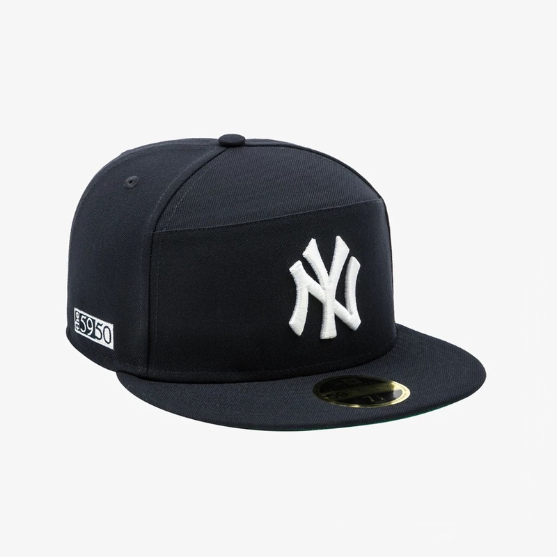 MLB New York Yankees Navy 59FIFTY Split Panel Fitted Cap