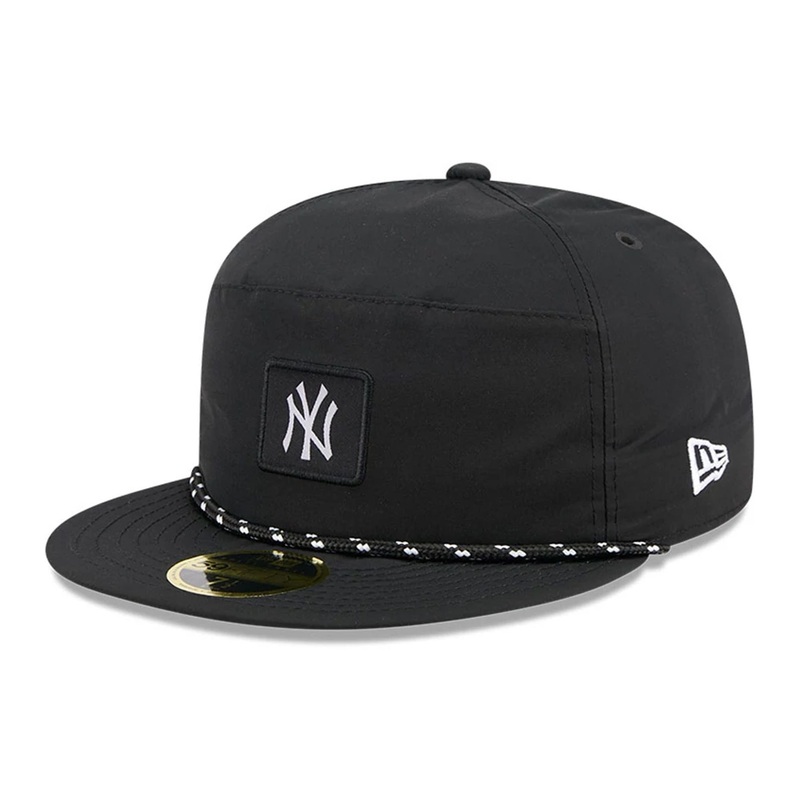 New York Yankees MLB Black 59FIFTY Split Panel Fitted Cap