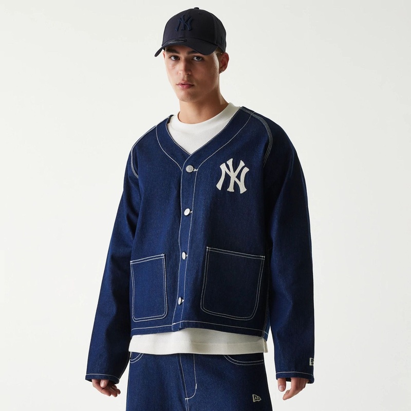 New York Yankees MLB Cotton Dark Blue Jacket