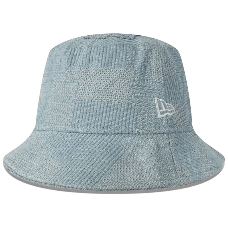 New York Yankees Patch Denim Light Blue Bucket Hat