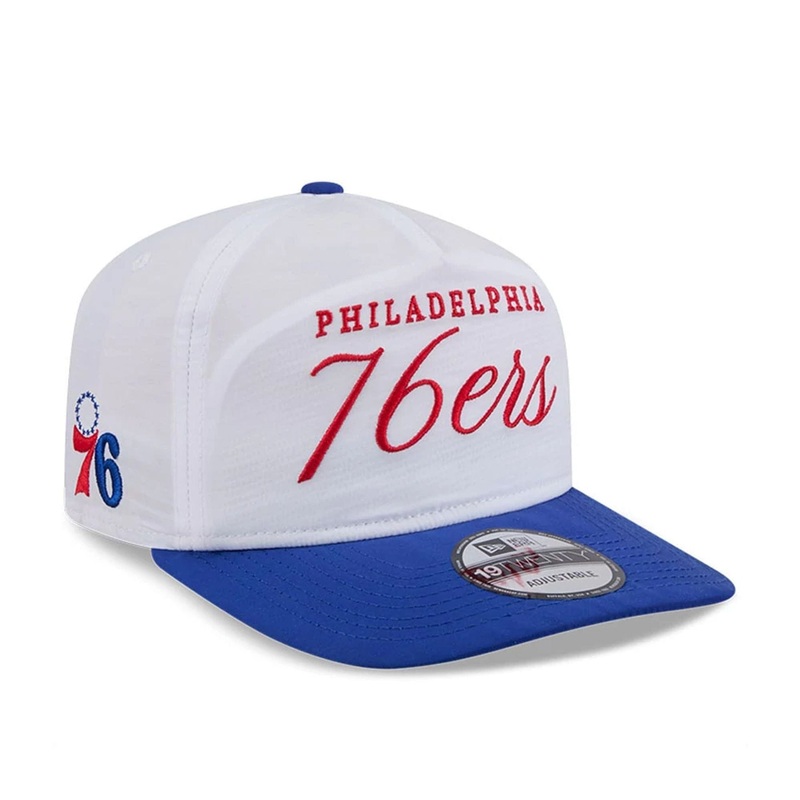 Philadelphia 76ers NBA Draft 2025 White 19TWENTY Adjustable Cap