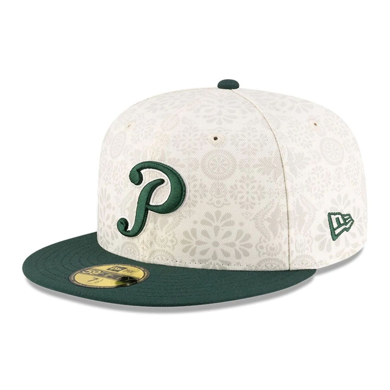 Puebla Pericos Mexico LMB On Field White 59FIFTY Fitted Cap