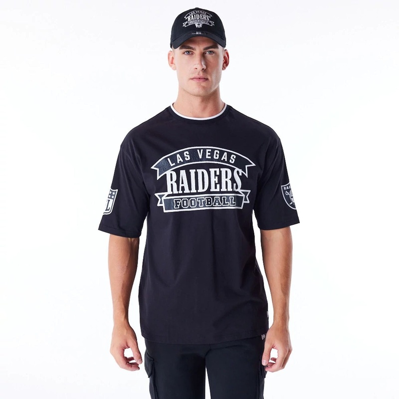 Las Vegas Raiders NFL Graphic Black Oversized T-Shirt