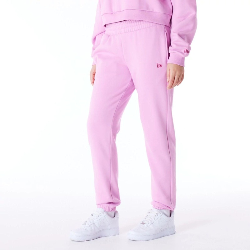 New Era Infill Pastel Pink Fleece Joggers