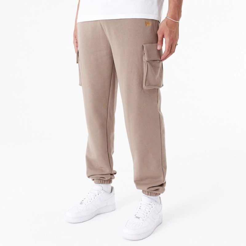 New Era Script Brown Cargo Joggers