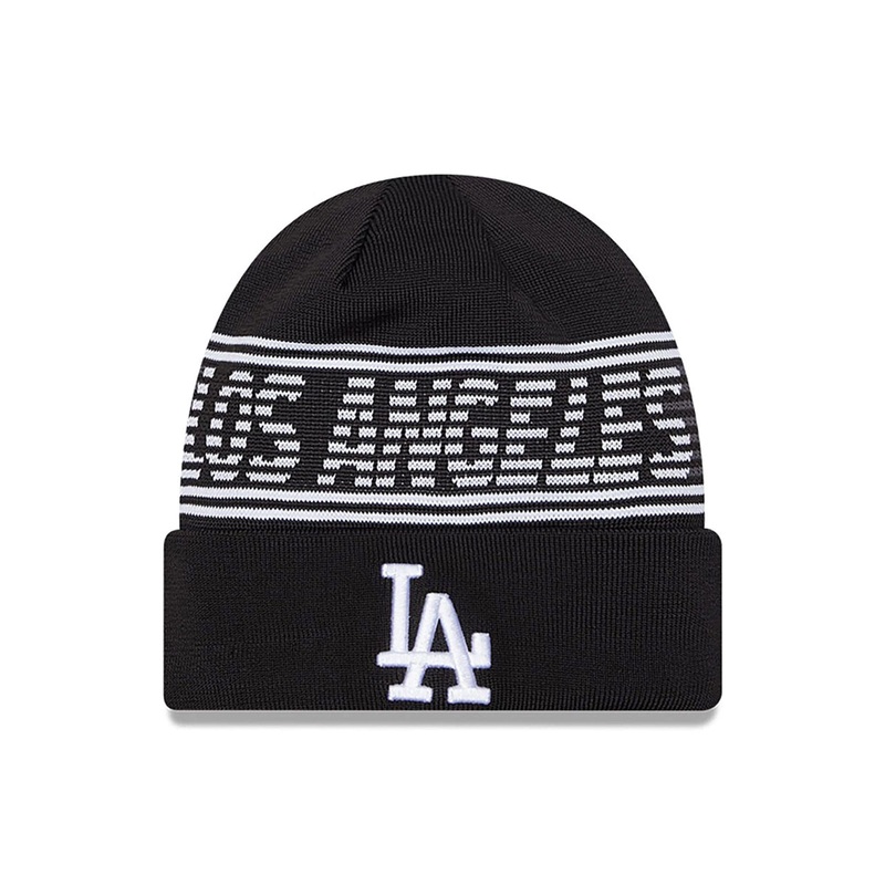 LA Dodgers City Connect Black Sport Knit Beanie Hat
