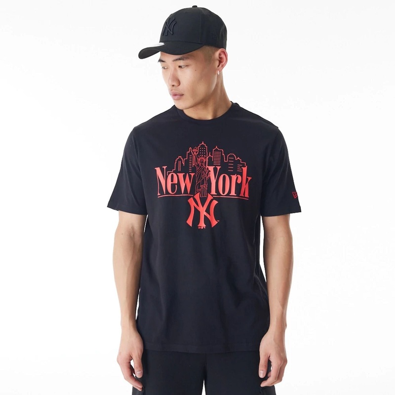 New York Yankees MLB Graphic Black T-Shirt