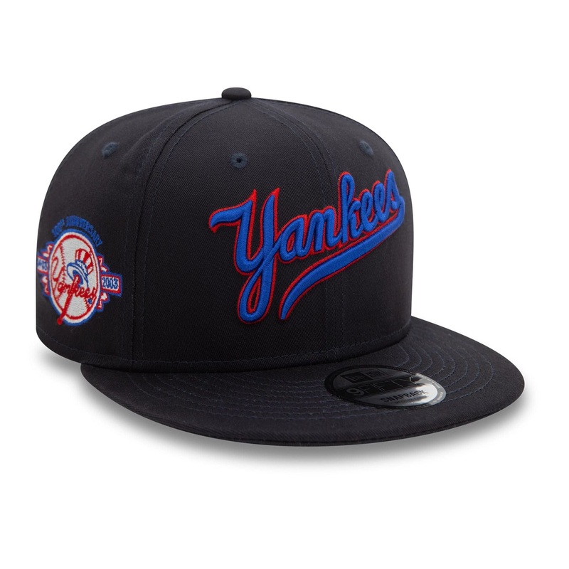 New York Yankees Wordmark Patch Navy 9FIFTY Snapback Cap