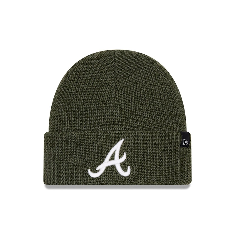 Atlanta Braves Merino Wool Knit Green Beanie Hat