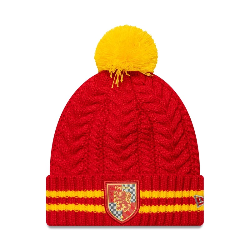 Harry Potter Youth Harry Potter Red Bobble Knit Beanie Hat