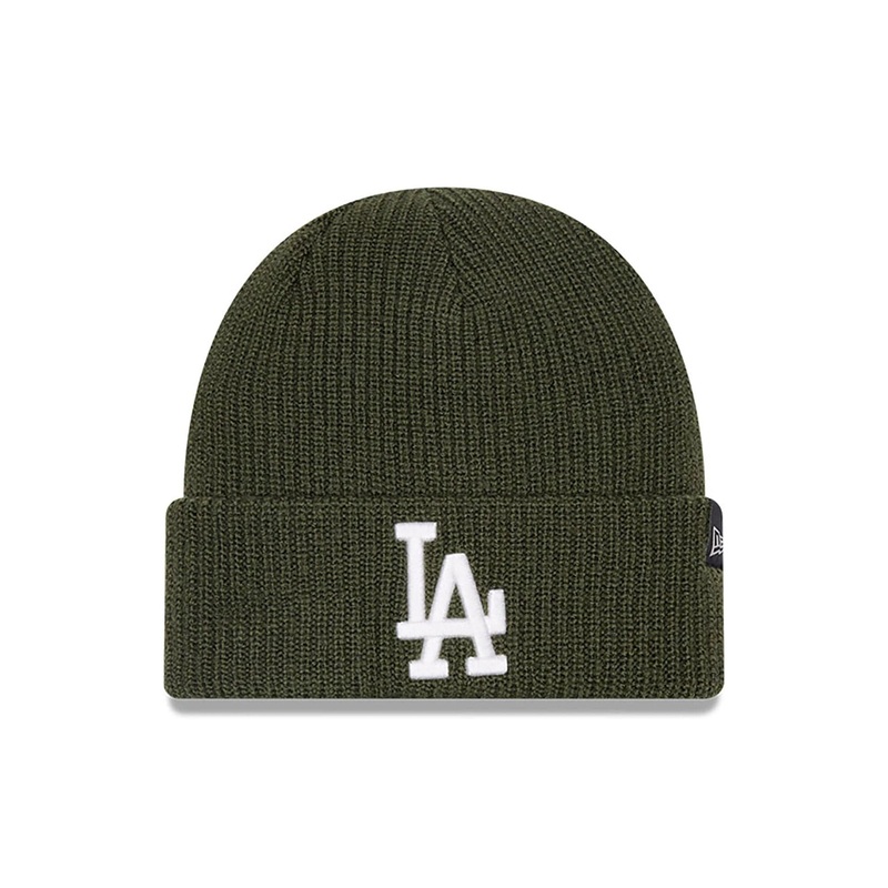 LA Dodgers Merino Wool Knit Green Beanie Hat