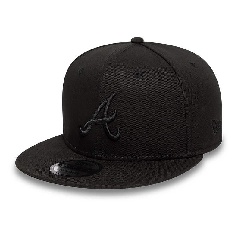 Atlanta Braves Satin Lined Black 9FIFTY Snapback Adjustable Cap