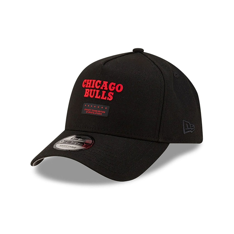 Chicago Bulls Bristol Studio x NBA Black 9FORTY A-Frame Adjustable Cap