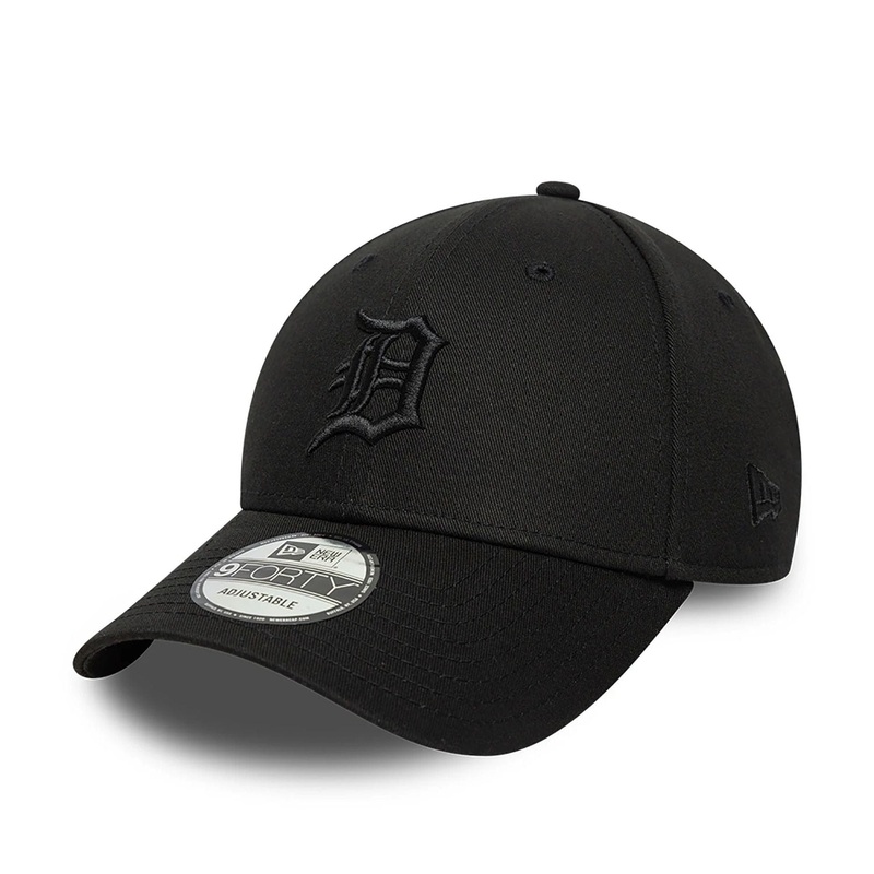 Detroit Tigers Satin Lined Black 9FORTY Adjustable Cap