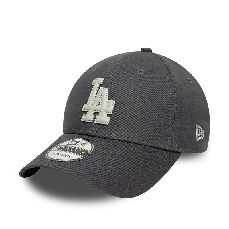 LA Dodgers Applique Logo Dark Grey 9FORTY Adjustable Cap