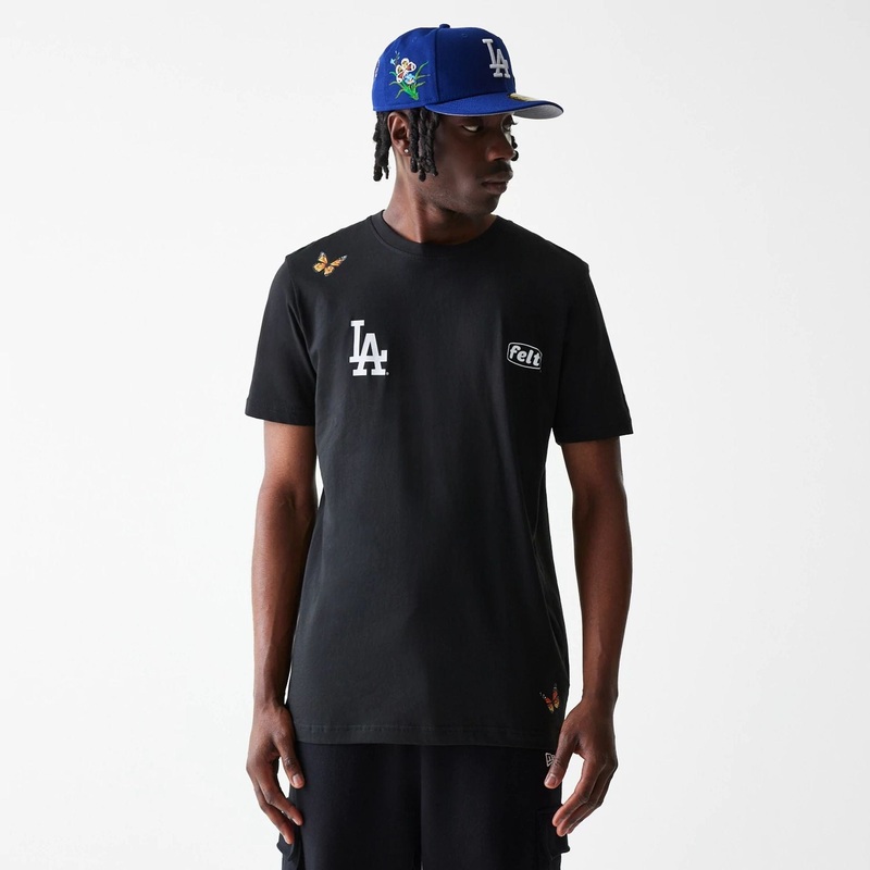 LA Dodgers FELT x MLB Black T-Shirt