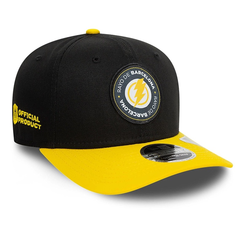 Rayo De Barca FC Kings League Draft Black 9SEVENTY Stretch Snap Adjustable Cap