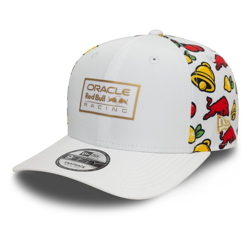 Red Bull Racing Vegas Race Special All Over Print White 9FIFTY Snapback Adjustable Cap