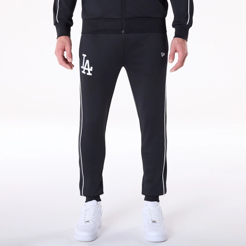 LA Dodgers MLB Track Pants Black Fleece Joggers