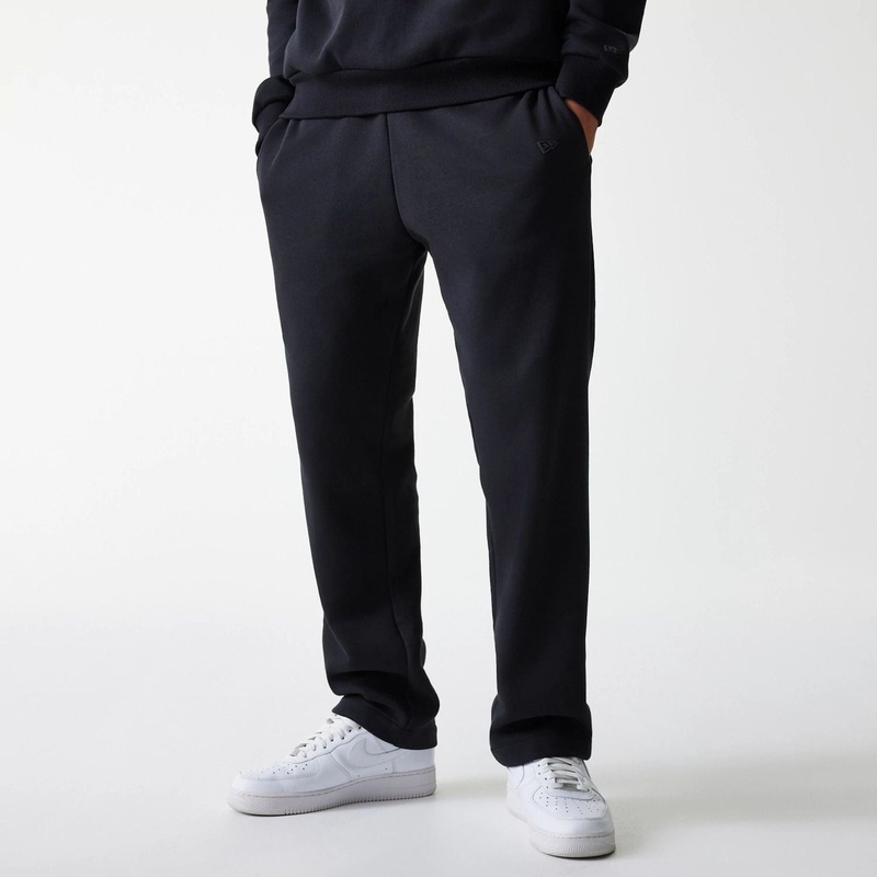 New Era Black Straight Leg Joggers