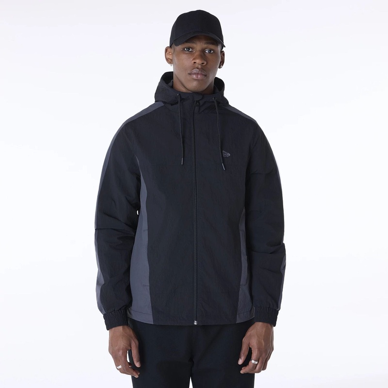 New Era Colour Block Black Jacket
