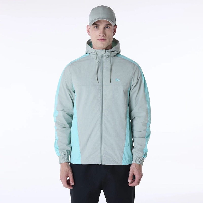 New Era Colour Block Pastel Green Jacket