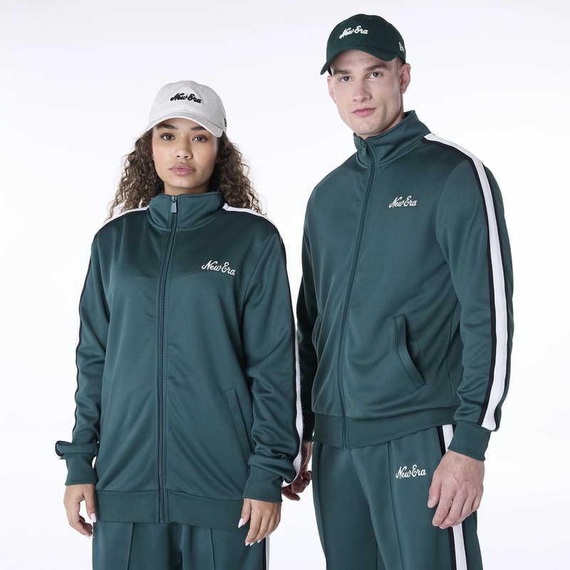 New Era Essential Dark Green Track Jacket