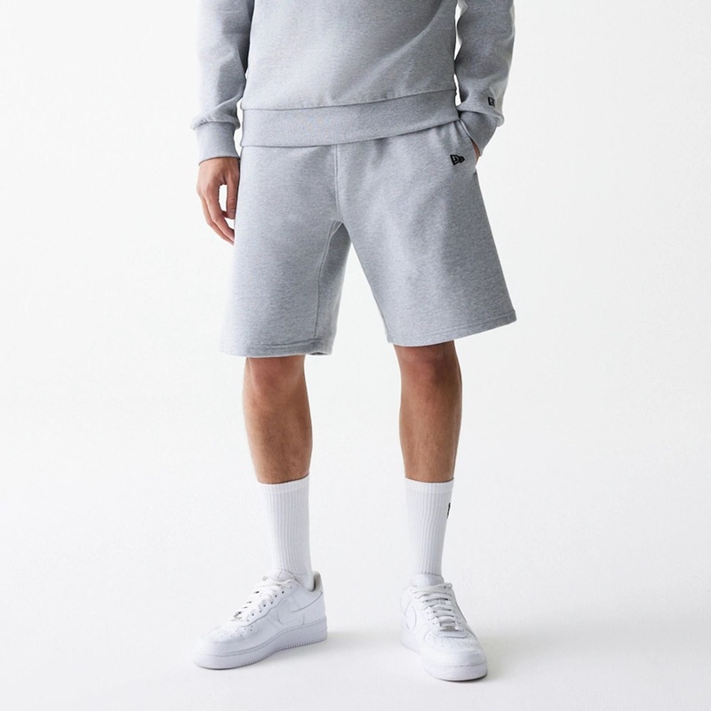 New Era Essential Grey Oversized Shorts