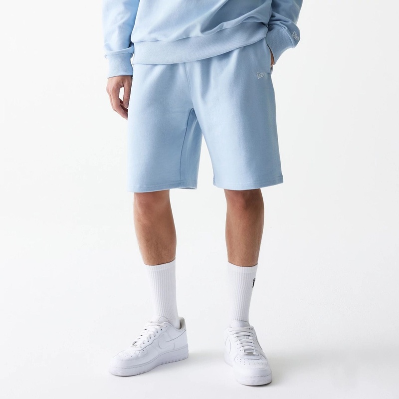 New Era Essential Pastel Blue Oversized Shorts