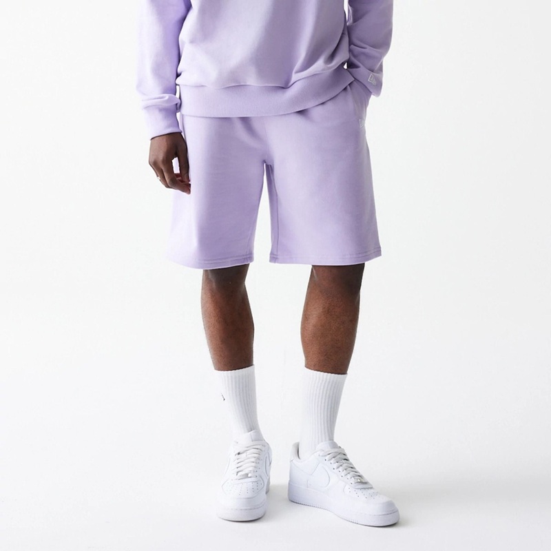 New Era Essential Pastel Purple Oversized Shorts