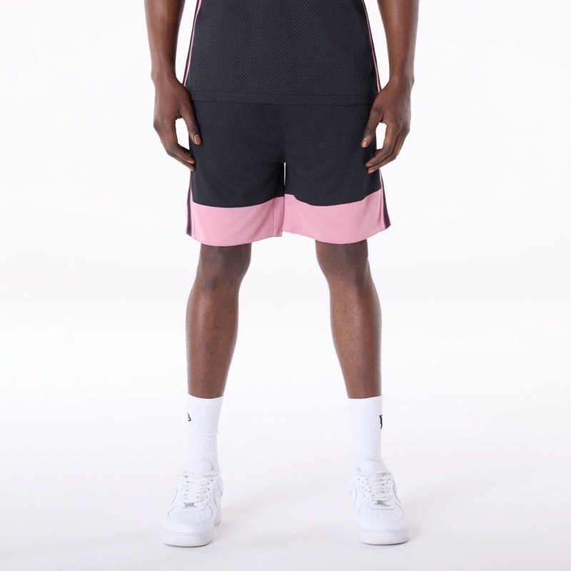 New Era Mesh Black Oversized Shorts
