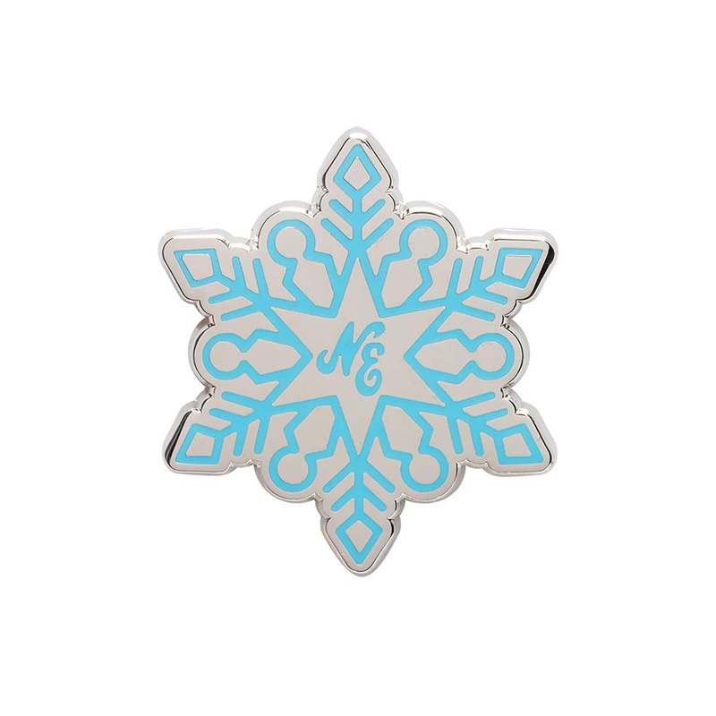 New Era Snowflake Blue Pin Badge