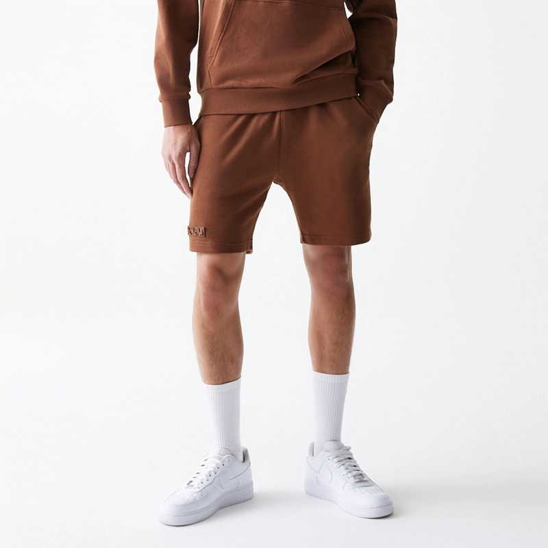 New Era Tonal Brown Shorts