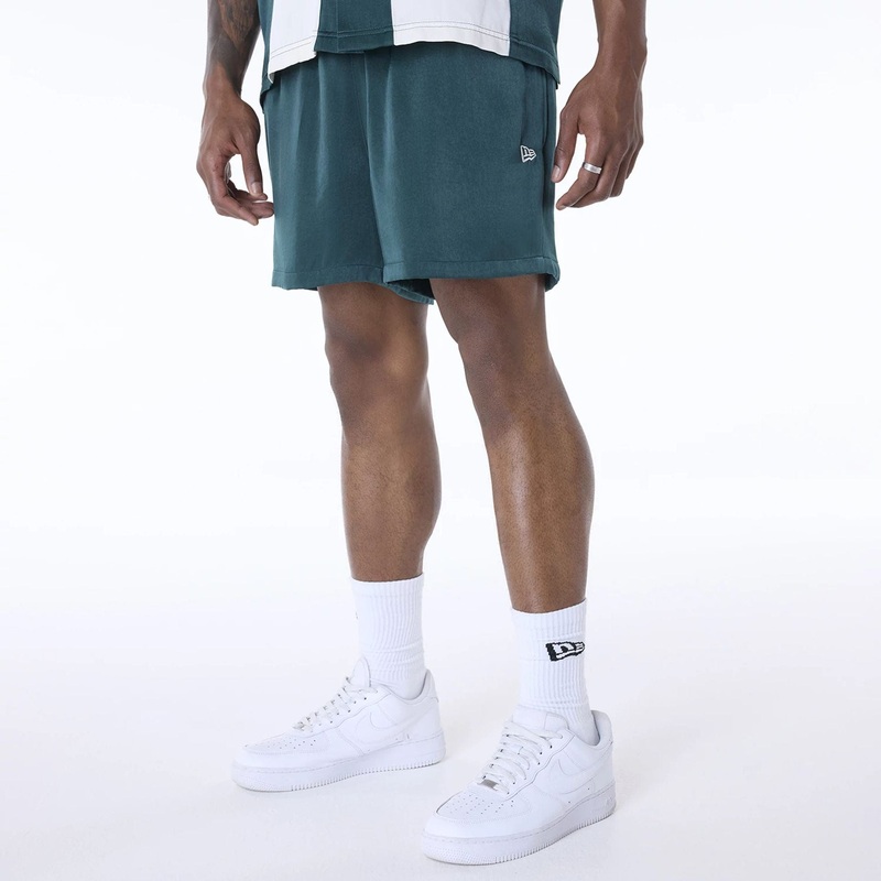 New Era Woven Dark Green Shorts