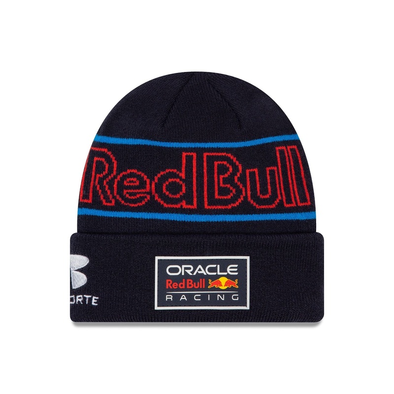 Red Bull Racing Youth Sergio Perez Team Dark Blue Cuff Knit Beanie Hat