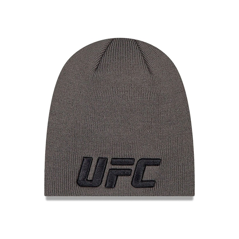 Ultimate Fighting UFC MMA Dark Grey Skull Knit Beanie Hat