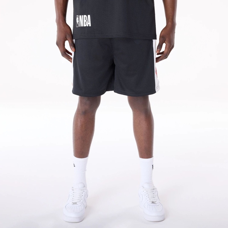 Chicago Bulls NBA Graphic Black Mesh Shorts