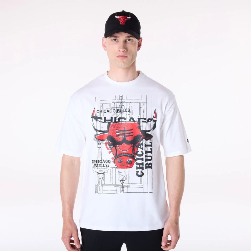 Chicago Bulls NBA Graphic White T-Shirt