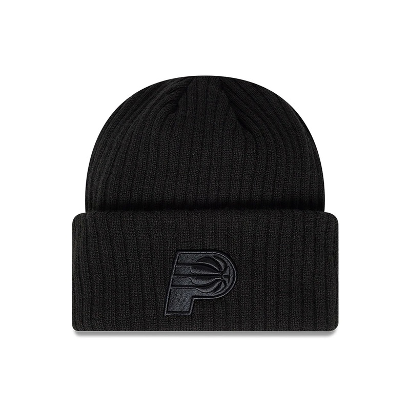 Indiana Pacers NBA Paris Games 2025 Black Cuff Knit Beanie Hat