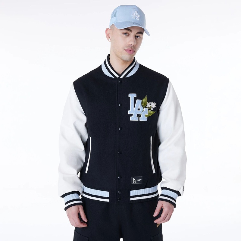 LA Dodgers MLB Floral Black Jacket