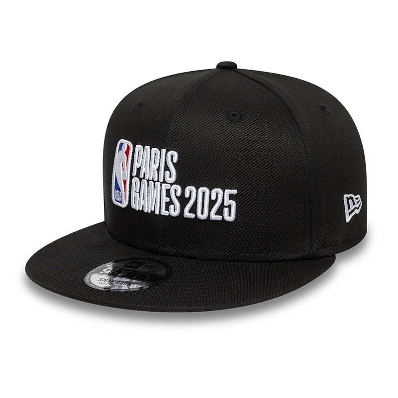 NBA Paris Games 2025 Black 9FIFTY Snapback Cap