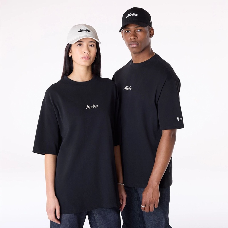 New Era Floral Graphic Black T-Shirt
