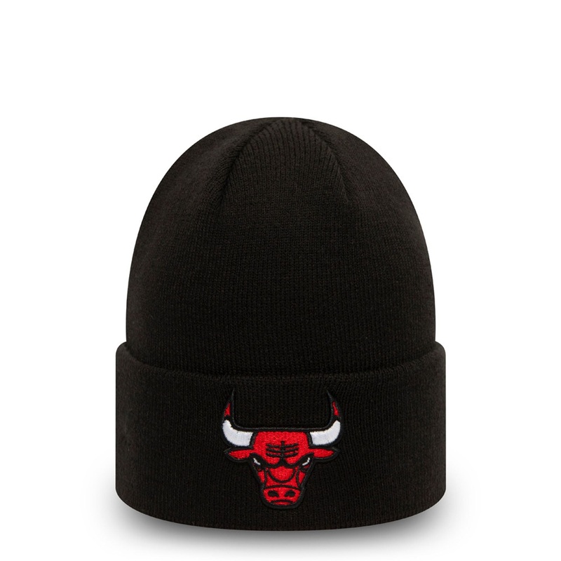 Chicago Bulls Essential Black Cuff Beanie Hat
